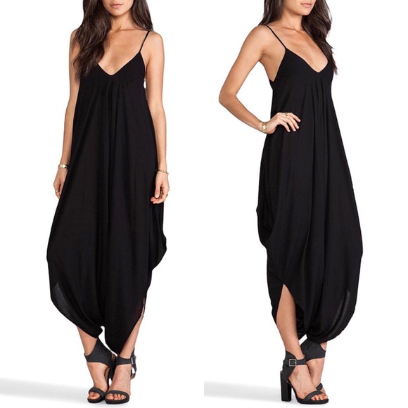 fairlygirly Pants - Deep V Neckline and Back Cami Bubble Jumpsuit